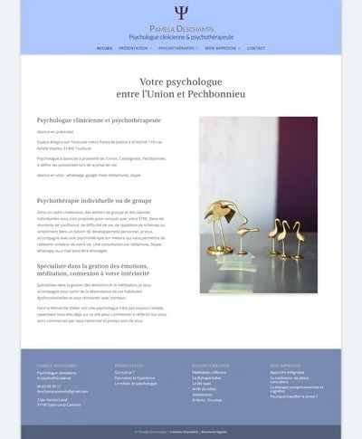 Paméla Deschamps Psychologue psychothérapeute