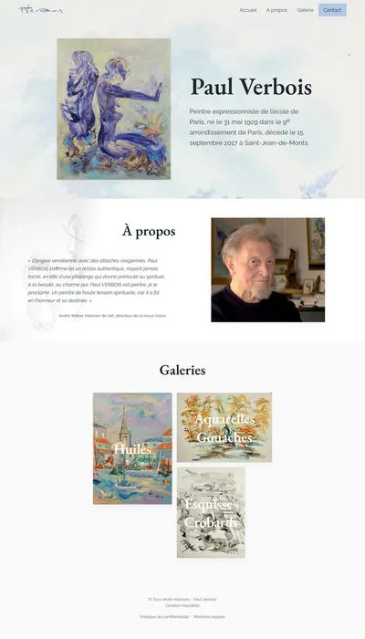 Paul Verbois Peintre expressionniste tachiste